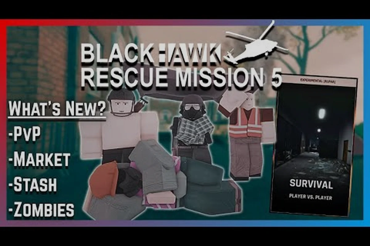 Blackhawk Rescue Mission 5 Is Zombies PvP: Stash Risks